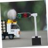 BRIGHTFUFU 4pcs Realistic Mini Traffic Lights Toys Educational Traffic Sign for Preschool Stop Light Building Landscape Decor view 4