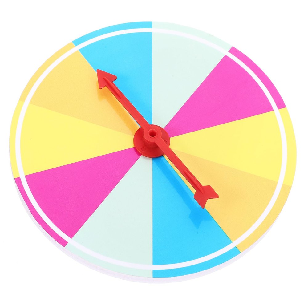 ABOOFAN 10grids Prize Wheel Game Turntable Diy Prize Wheel for Parties Fortune Game