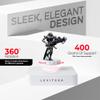 Levitexa Nimbus Levitating Display - Floating Display, Levitating Display Stand, Levitating Decor, Magnetic Display, Magnetic Levitation for Figures and Toys White Square Base view 2