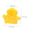 BESTonZON 2pcs Cute Plush Bear Hoodie Outfits for Stuffed Animals Doll Clothes for Creative Play and Imagination Boosting Interchangeable Fun Doll Accessories view 2
