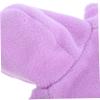 FOYTOKI Plush Bear Hoodies for Dolls Cute Stuffed Animal Apparel Dress Up Clothes Replacement Tiny Outfits Solid Light for Plushies and Doll Accessories view 3