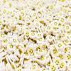 White Polymer Clay Smiling Flower Sprinkles, Fimo Fake Sprinkles, Resin Embellishments, Decoden Funfetti Jimmies, Easter Craft Sprinkles (30 gram bag) view 2