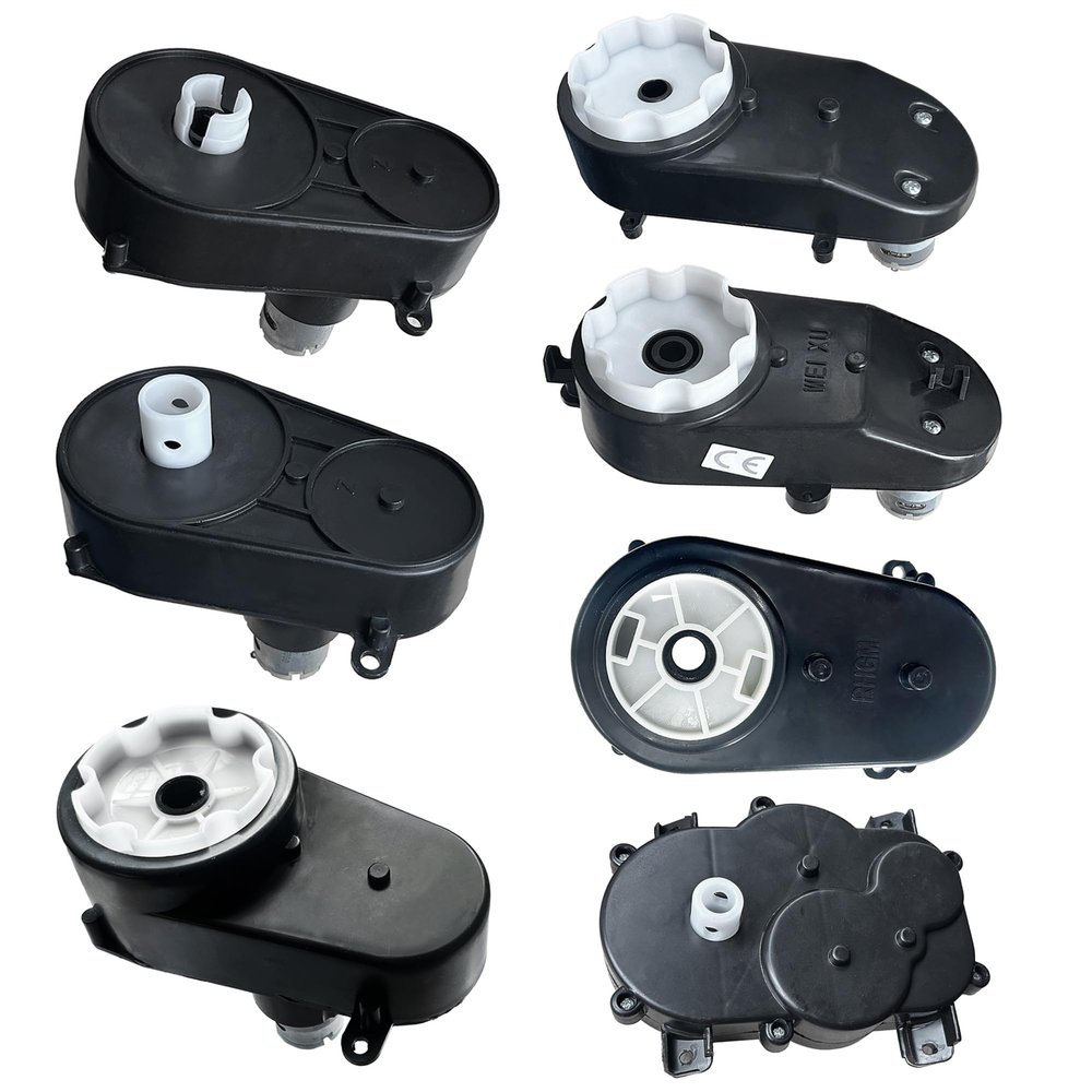 12Volt 24Volt Steering Wheel Motor Gearbox for Kid's Power Wheels Ride on Toys Car Upgrade,Children Trail Gear Power Steering Wheel Motor Replacement Parts Accessories,12V&18V&20V&24V (24V NO.2)