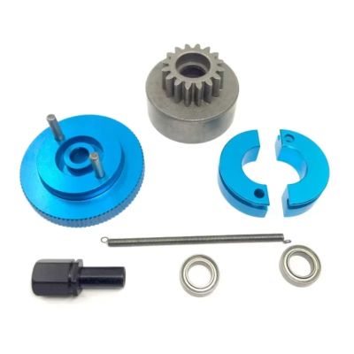 for HSP 1/10 1Set Complete Flywheel Clutch Bell 14T Shoes Ball Bearings 5x10x4 Mm for Nitro Engine Parts RC Car Upgrade Parts RC Car Parts(Size1)