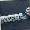 Abaodam 4pcs Mini Mahjong Racks Portable Mahjong Tile Holders U-Shaped Slots for Travel and and Multiplayer Games view 4