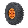 RC Car Repair Kit for HB Toys for ZP1001 1/10 4Pcs Replacement RC Car Tires Wheels Rims RC Vehicles Spare Parts Upgrade Decoration RC Car Accessories(Orange) view 4