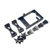 RC Upgrade Accessories for WPL for C14 C24 B14 B24 1/16 Metal Servo Mount Bracket Beam Crossbeam Shock Mount RC Car Kit(Black) view 1