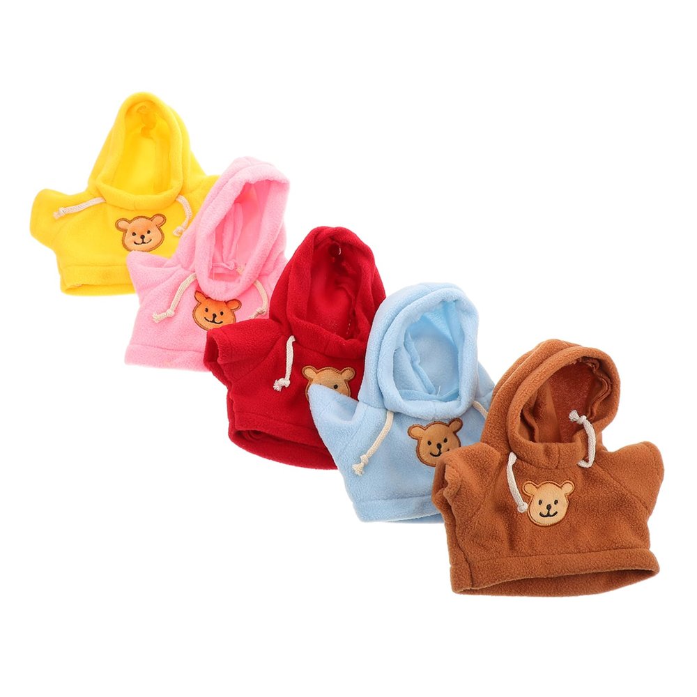 FOYTOKI Tiny Bear Clothes for Plush Dolls Cute Shirts and Hoodies and DIY Stuffed Animal Outfits