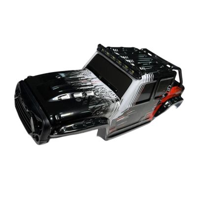 1/14 Scale RC Car Body Shell Hobby Toy Vehicle Accessories DIY Remote Control Vehicle Cover for 4WD Model Car Part for 16101, Black red