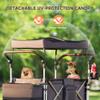 Real Relax 4 Seater Wagon Stroller for Kids, Foldable Kids Wagon with 5-Point Safety Harness, All-Terrain Stroller Wagons with Removable UV-Protection Canopy, Adjustable Handlebar view 2