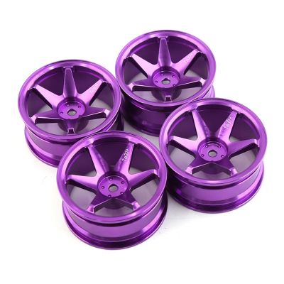 4pcs 1/10 On-Road Drift Car 52MM Aluminum Alloy Metal Wheel Hub Climb Car Wheel Rim for HSP for Tam-iya for HPI for Kyosho for Sakura 110