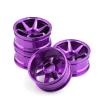 4pcs 1/10 On-Road Drift Car 52MM Aluminum Alloy Metal Wheel Hub Climb Car Wheel Rim for HSP for Tam-iya for HPI for Kyosho for Sakura 110 view 2