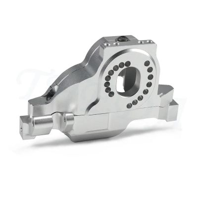 CNC Aluminum Motor Mount Motor Gear Cover Mounting Plate for 1/10 RC Crawler for Trax-xas TRX4 TRX6 G63 8290 Defender Bronco Sport(Silver 1 Set)