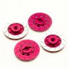 RC Car Repair Kit for Sakura D4 1/10 4pcs Wheel Brake Disc Set RC Drift for Racing Car Model Upgrade Parts Modified Accessories Replacement DIY Parts(Pink) view 3