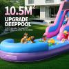 26FT Inflatable Water Slide for Kids, PVC Commercial Grade Water Slide with Splash Pool, 4-in-1 Water Slide with Climbing & Basketball Set & 1100W Air Blower for Birthday, Party Rental view 3