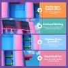 26FT Inflatable Water Slide for Kids, PVC Commercial Grade Water Slide with Splash Pool, 4-in-1 Water Slide with Climbing & Basketball Set & 1100W Air Blower for Birthday, Party Rental view 4