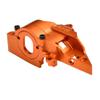 Aluminum 7075 Alloy Adjustable Gear Rotation Quick Release Motor Base for Traxxas 1:16 Mini Maxx 4WD 107154-1 / Mini XRT VXL-3S 108076-1 Monster Truck Upgrades - Orange view 1