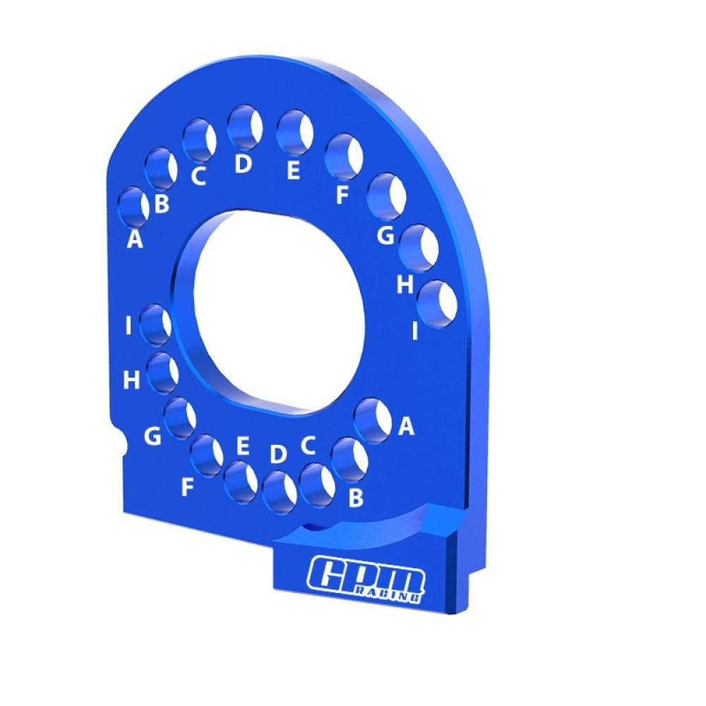 Aluminum 7075 Alloy Motor Mount Plate Strengthen for Traxxas 1:16 Mini Maxx 4WD 107154-1 / Mini XRT VXL-3S 108076-1 Monster Truck Upgrades - Blue