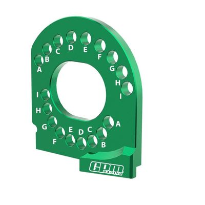 Aluminum 7075 Alloy Motor Mount Plate Strengthen for Traxxas 1:16 Mini Maxx 4WD 107154-1 / Mini XRT VXL-3S 108076-1 Monster Truck Upgrades - Green