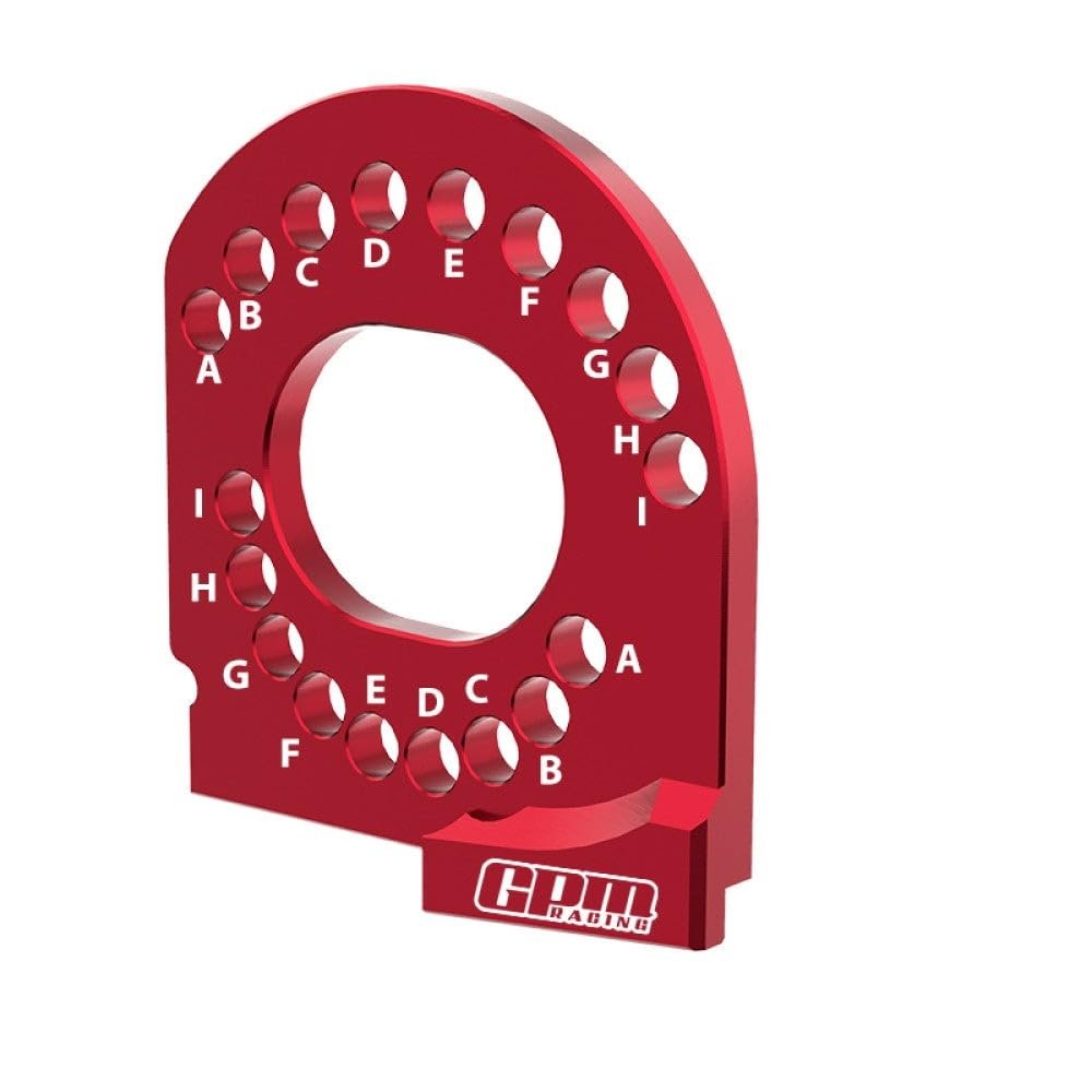 Aluminum 7075 Alloy Motor Mount Plate Strengthen for Traxxas 1:16 Mini Maxx 4WD 107154-1 / Mini XRT VXL-3S 108076-1 Monster Truck Upgrades - Red