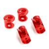 FLMLF CNC Metal Upper Lower Protective Casing Fit 6mm/8mm Shock Absorber for 1/5 HPI ROFUN ROVAN KM Baja 5B 5T 5SC RC Car Parts (Red) view 2
