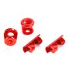 FLMLF CNC Metal Upper Lower Protective Casing Fit 6mm/8mm Shock Absorber for 1/5 HPI ROFUN ROVAN KM Baja 5B 5T 5SC RC Car Parts (Red) view 3