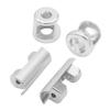 FLMLF CNC Metal Upper Lower Protective Casing Fit 6mm/8mm Shock Absorber for 1/5 HPI ROFUN ROVAN KM Baja 5B 5T 5SC RC Car Parts (Silver) view 2