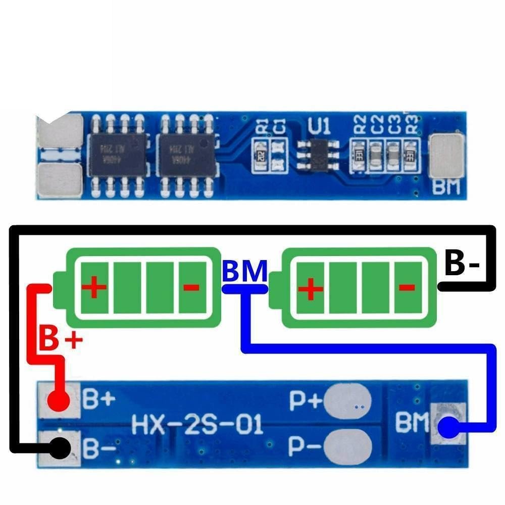 2S 5A 18650 Lithium Charging Protection Board Module Charger 7.4V 8.4V Pad Module High Current Protect