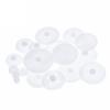 58pcs/Bag J293Y Plastic 0.5 Module Gears White Micro DC Motor Toys Gears DIY Combination Parts view 1
