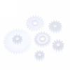 58pcs/Bag J293Y Plastic 0.5 Module Gears White Micro DC Motor Toys Gears DIY Combination Parts view 3