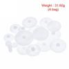 58pcs/Bag J293Y Plastic 0.5 Module Gears White Micro DC Motor Toys Gears DIY Combination Parts view 4