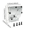 Simhoa RC Car Central Gearbox Housing Accessory Replaces Parts for H12Y H12Y 1:12 RC Model Car, Silver view 2