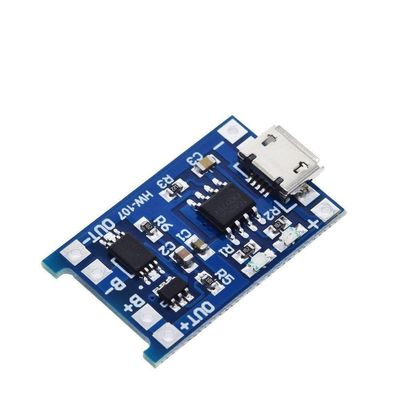 100PCS 5V 1A Micro USB 18650 Micro Lithium Charging Board Charger Module+Protection Dual Functions TP4056 18650