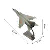 shamjina Alloy JH7 Fighter Airplane Diecast Model with Base, Ornament Miniature Toys Retro Fighter Model for Bar Shelf, Living Room, 51cmx31cmx31cm view 2