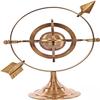 8.5" Solid Brass Armillary Dial Sphere Nautical World Globe Desk Decor. view 2
