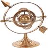 8.5" Solid Brass Armillary Dial Sphere Nautical World Globe Desk Decor. view 3