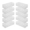 Gamers Lounge Poker Chip Trays with Lids - 100-count Clear Acrylic Poker Chip Racks - Chip Storage and Display Case (10) view 1