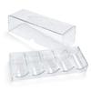 Gamers Lounge Poker Chip Trays with Lids - 100-count Clear Acrylic Poker Chip Racks - Chip Storage and Display Case (50) view 2