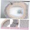 Alipis Plush Toilet Seat Cover for Winter Bathroom Use Xmas Polyester view 3
