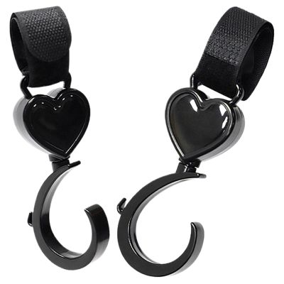 2PC Pram Hook - Pram Hooks for Bags | Baby Stroller Hooks for Hanging Bags | 360 Rotating Buggyy Hooks | Stroller Hooks for Bags | Stroller Clips Stroller Straps for Purse, Organizer, Water Bottles