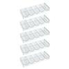 Gamers Lounge Poker Chip Trays - 100-count Clear Acrylic Poker Chip Racks - Chip Storage and Display Case (5) view 1