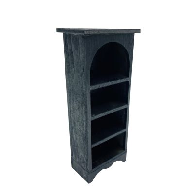 1:12 Scale Dollhouse Bookshelf Handmade Photo Prop Dollhouse Furniture Miniature Wooden Bookcase for Home Living Room Cabinet