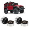 4Pcs 1.9in Crawler Wheel Hub, RC Aluminium Alloy Crawler Car Rims, CNC Machined Beadlock Design, Wear Resistant, Stable Performance, for Axial SCX10 90046 1/10 RC Crawler Car (Black Gold) view 3