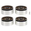 4Pcs 1.9in Crawler Wheel Hub, RC Aluminium Alloy Crawler Car Rims, CNC Machined Beadlock Design, Wear Resistant, Stable Performance, for Axial SCX10 90046 1/10 RC Crawler Car (Black Gold) view 4