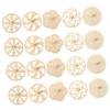 BESTonZON 20pcs Unfinished Wooden Gyroscopes for Boys and Girls DIY Painting Tops for Creative Fun Classrooms and Craft Projects view 1