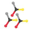 DECOMELODY 3pcs Agility Training Reaction Sticks Hand-Eye Coordination Equipment for Speed Coordination for Sports Training and Rehabilitation Activities view 1