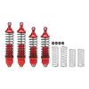 4Pcs RC Set, Replacement Shocks for LOSi Lasernut U4 Tenacity 1/10 Off Road Vehicle, High Elastic Spring, Aluminum and Plastic Material, Stable Running (Red) view 1