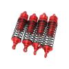 4Pcs RC Set, Replacement Shocks for LOSi Lasernut U4 Tenacity 1/10 Off Road Vehicle, High Elastic Spring, Aluminum and Plastic Material, Stable Running (Red) view 4