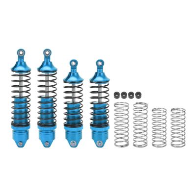 4Pcs RC Set, Replacement Shocks for LOSi Lasernut U4 Tenacity 1/10 Off Road Vehicle, High Elastic Spring, Aluminum and Plastic Material, Stable Running (Blue)