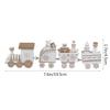 HONMEET 4pcs Train Toy Set Christmas Showcase Ornament for Boys and Girls Holiday Decoration Creative Craft Lightweight and Easy to Store view 2